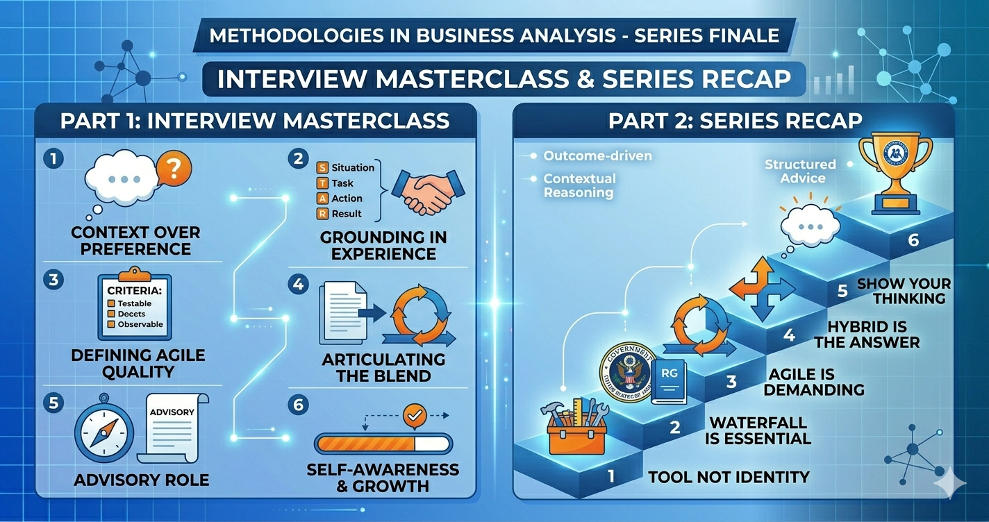 Interview masterclass: how to answer methodology questions - Waterfall Vs Agile